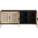 Avida 71.75 X 18.5 inch Gold / Black/Natural Sideboard, Large